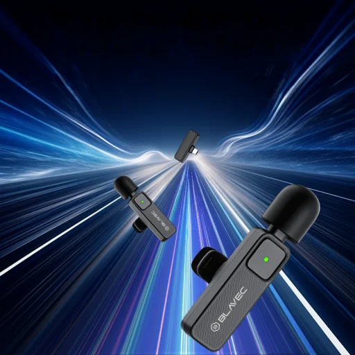 Blavec Lavalier Mikrofonok x 2 MK-01 ClipGo Type C (LMMK01-B) fekete vezeték nélküli - 5