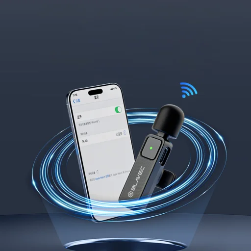 Blavec Lavalier Mikrofonok x 2 MK-01 ClipGo Type C (LMMK01-B) fekete vezeték nélküli - 8