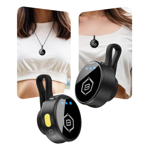 Blavec Lavalier Mikrofóny x 2 MK-02 ClipGo Combo: Type C, Lightning, BT (LMMK02-B) čierne bezdrôtové - 3