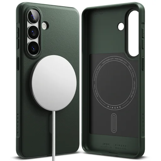 Samsung Galaxy S26 Tmavo zelené Ringke Onyx MagSafe puzdro - 2