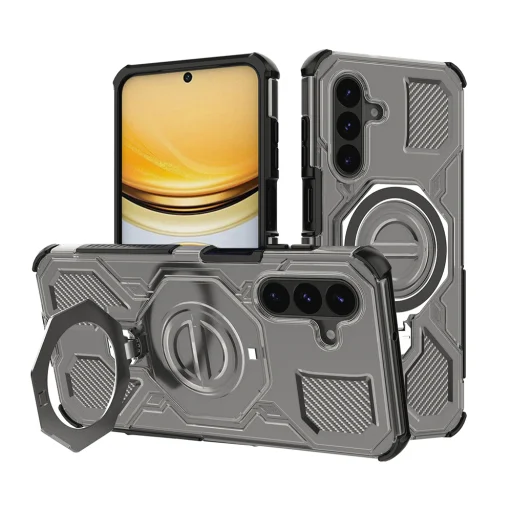 Samsung Galaxy A57 5G Dymovo čierna Techsuit Carbon Shield PRO puzdro - 1