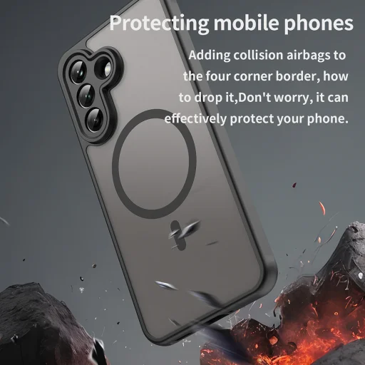 Samsung Galaxy A37 5G Čierny Techsuit - HaloFrost II MagSafe puzdro - 5