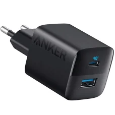 Nástenná nabíjačka Anker 323, 33W, 3A, 1 x USB-A - 1 x USB-C, Čierna A2331G11
