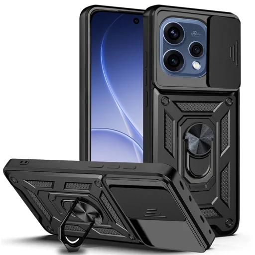Čierne puzdro série Techsuit CamShield pre Oppo Reno15 - 1
