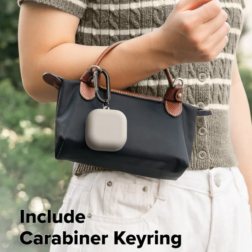 Ringke - Silikónové - Samsung Galaxy Buds 4 Pro - Stone puzdro - 5