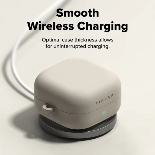 Ringke - Silikónové - Samsung Galaxy Buds 4 Pro - Stone puzdro - 4