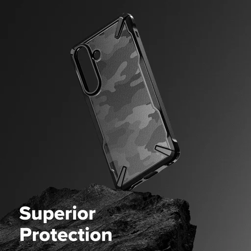 Samsung Galaxy S26 Plus maskáčové čierne Ringke - Fusion X puzdro - 6