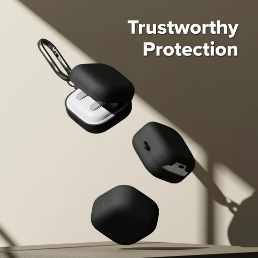 Ringke - Silikón - Samsung Galaxy Buds 4 Pro puzdro - Čierny - 2