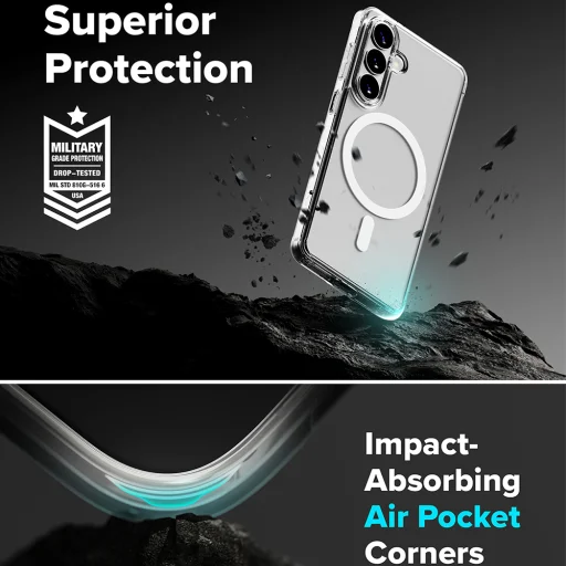 Samsung Galaxy S26 Matný Priehľadný Ringke Fusion MagSafe obal - 6