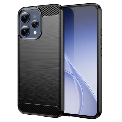 Oppo Reno15 Čierny Techsuit - Karbónový silikónový obal - 1
