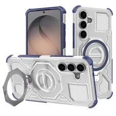 Samsung Galaxy S26 Modrý Priehľadný Techsuit Carbon Shield PRO obal