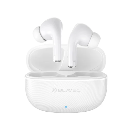 Blavec Bluetooth TWS Slúchadlá BW-02 Carbon (BW02-W) biela, - 1