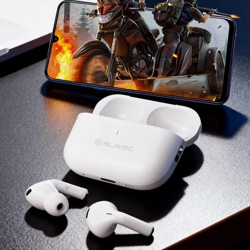 Blavec Bluetooth TWS Slúchadlá BW-05 Flow (BW05F-W) biele - 10