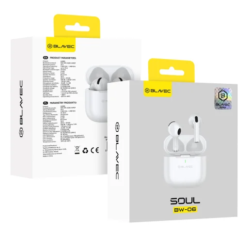 Blavec Bluetooth TWS Slúchadlá BW-06 Soul (BW06S-W) biela - 13