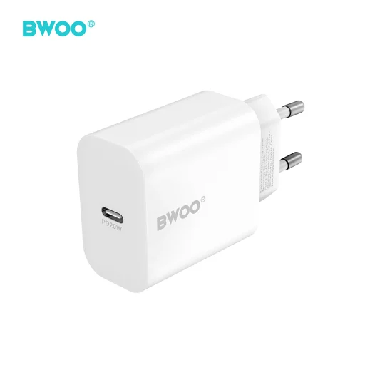 BWOO sieťová nabíjačka CDA233 PD 20W 1x USB-C biela - 1