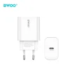BWOO nástenná nabíjačka CDA233 PD 20W 1x USB-C s káblom USB-C - Lightning biela thumbnail