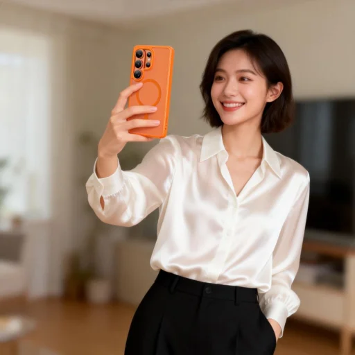 Samsung Galaxy S26 Tech-protect Magmat Magsafe obal Matná Oranžová / Obal - 9