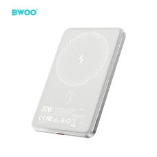 Ultra Slim Power Bank 5000mAh s magnetickým nabíjaním P79 svetlosivá