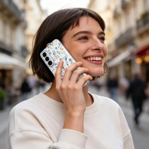 Samsung Galaxy A37 5G puzdro s kvetinovým vzorom TECH-PROTECT - 5