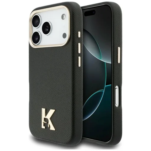 iPhone 17 Pro Karl Lagerfeld Karl Head Logo MagSafe čierne puzdro - 1