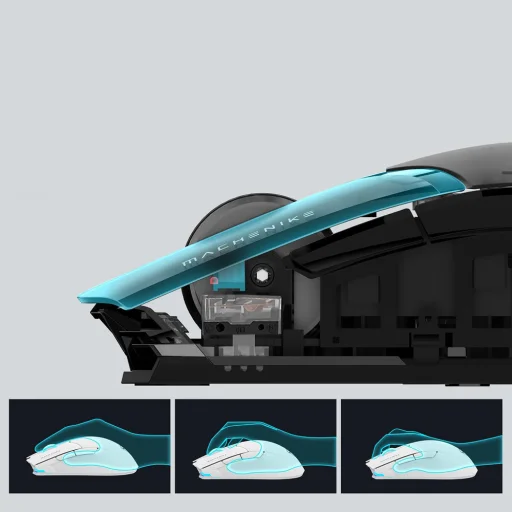 Machenike M7 Pro Bezdrôtová Herná Myš - Čierna - 4