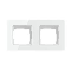Avatto TS20 2-zásuvkový rámik biely