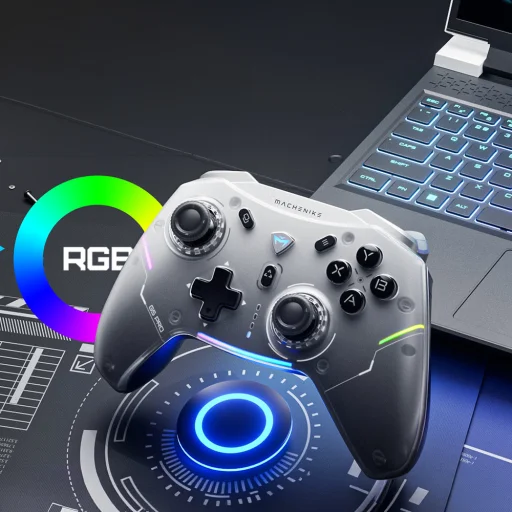 Machenike G5Pro Max Bezdrôtový Herný Ovládač a Nabíjacia Stanica - Sivý - 3