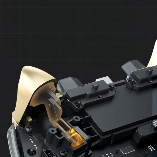 Machenike G5Pro Premium Edition Bezdrôtový Herný Ovládač s Nabíjacou Stanicou - Čierna a Zlatá - 3