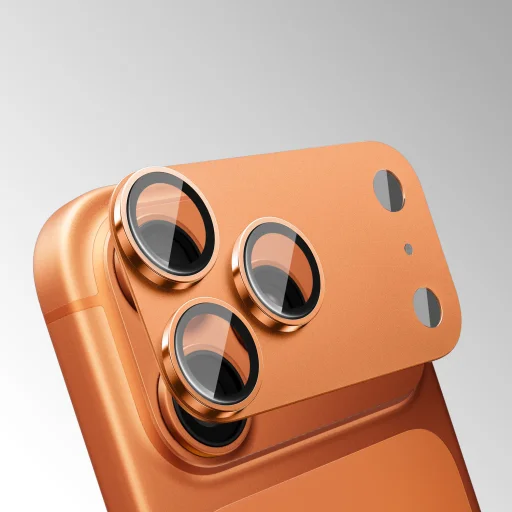 iPhone 17 Strieborná kovová ochranná sklenená fólia na kameru z tvrdeného skla Tel Protect 95% AR+AF - 6