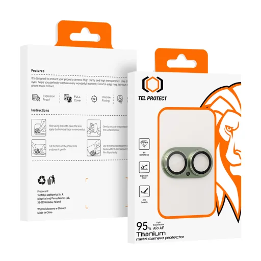 iPhone 17 Modrá Tel Protect 95% AR+AF Celokovové Ochranné sklo fotoaparátu - sklenená fólia (ostrovček fotoaparátu) - 19