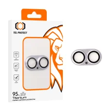 iPhone 17 fialový Tel Protect 95% AR+AF Celokovový chránič kamery z tvrdeného skla (pre ostrovček kamery)