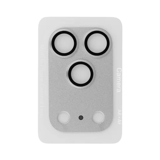 iPhone 17 Pro Max strieborná celokovová ochranná fólia z tvrdeného skla na fotoaparát (kamerový ostrovček) fólia z tvrdeného skla - 2