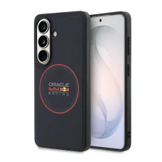 Samsung Galaxy S26 tmavomodré Red Bull PU kožené sieťované magnetické puzdro s červeným krúžkom