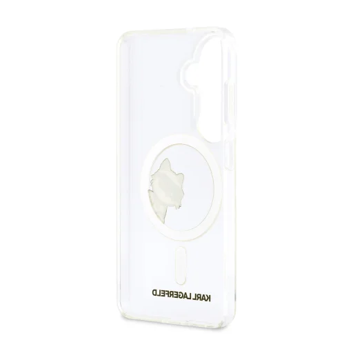  Samsung Galaxy S26 Átlátszó Karl Lagerfeld IML Choupette Peekaboo Logo Mágneses tok - 6