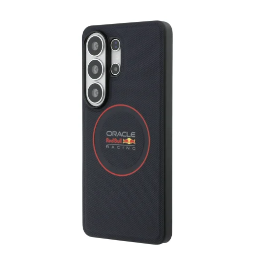 Samsung Galaxy S26 Ultra Námornícka modrá Red Bull Sieťovaná PU koža Červený krúžok Magnetické puzdro - 2