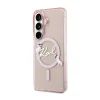  Samsung Galaxy S26 Pink Karl Lagerfeld IML Choupette Karl Script Logo Mágneses tok thumbnail
