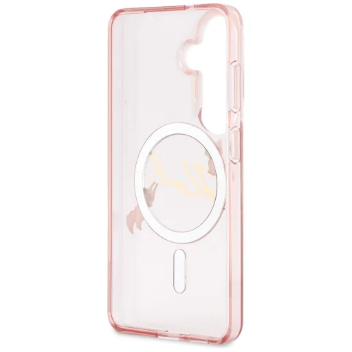  Samsung Galaxy S26 Pink Karl Lagerfeld IML Choupette Karl Script Logo Mágneses tok - 7