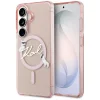 Samsung Galaxy S26 Ružový Karl Lagerfeld IML Choupette Karl Script Logo Magnetické puzdro thumbnail