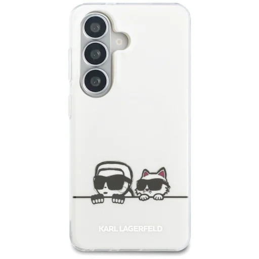 Samsung Galaxy S26+ Biele Karl Lagerfeld IML K&CH Peekaboo Logo Magnetické puzdro - 2