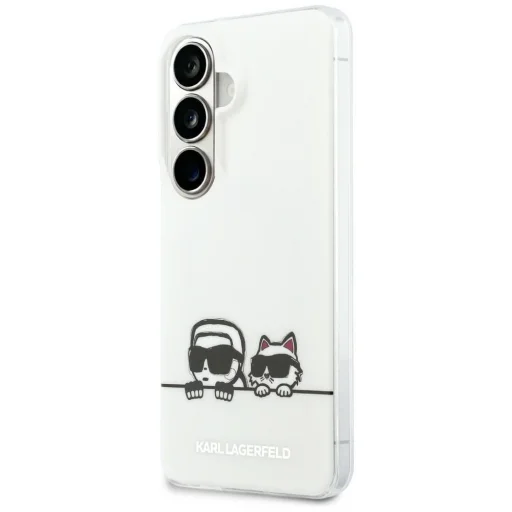 Samsung Galaxy S26+ Biele Karl Lagerfeld IML K&CH Peekaboo Logo Magnetické puzdro - 1