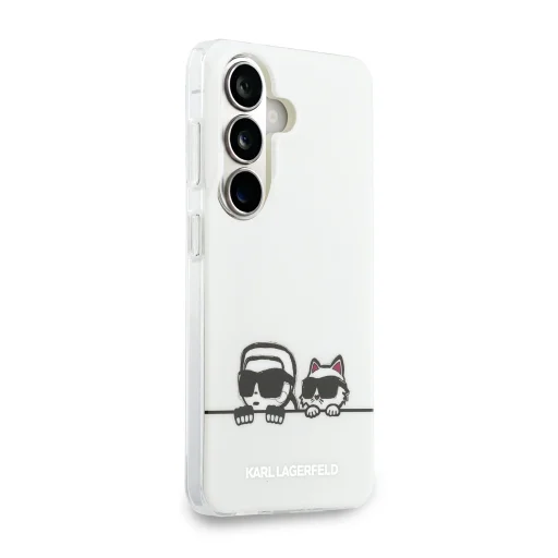Samsung Galaxy S26+ Biele Karl Lagerfeld IML K&CH Peekaboo Logo Magnetické puzdro - 3