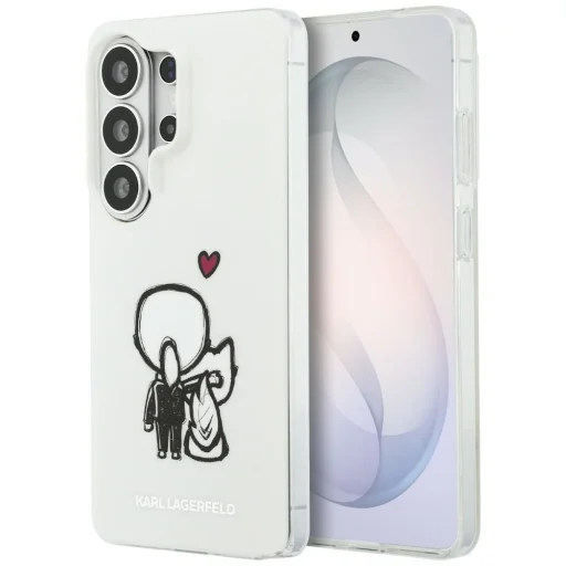 Samsung Galaxy S26 Ultra Priehľadné magnetické puzdro Karl Lagerfeld IML K&CH so zadným logom - 1