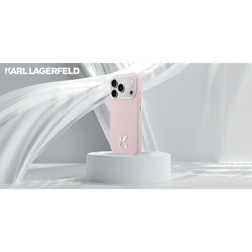  iPhone 17 Rózsaszín Karl Lagerfeld Karl Head Logo MagSafe tok - 3