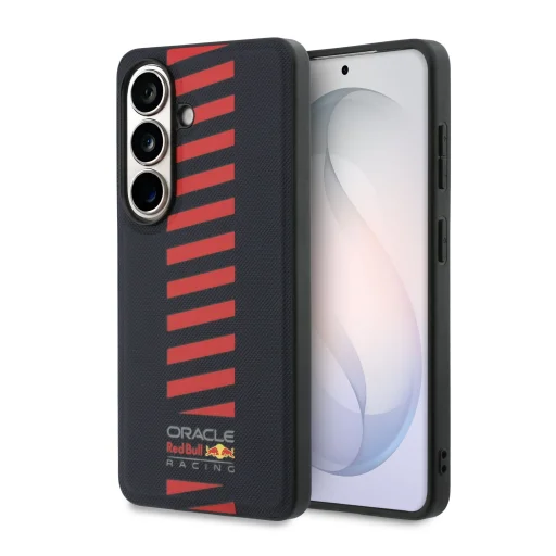 Samsung Galaxy S26 Plus Tmavomodré Red Bull PU Kožené Sieťovinové Powerbar Magnetické Puzdro - 1