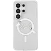 Samsung Galaxy S26 Ultra Priehľadné Karl Lagerfeld IML Choupette Karl Script Logo Magnetické Puzdro thumbnail