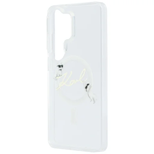 Samsung Galaxy S26 Ultra Priehľadné Karl Lagerfeld IML Choupette Karl Script Logo Magnetické Puzdro - 6