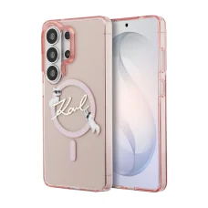  Samsung Galaxy S26 Ultra Rózsaszín Karl Lagerfeld IML Choupette Karl Script Logo Mágneses tok