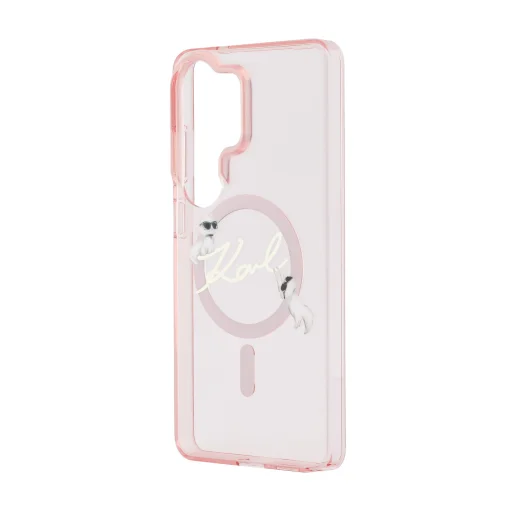  Samsung Galaxy S26 Ultra Rózsaszín Karl Lagerfeld IML Choupette Karl Script Logo Mágneses tok - 5