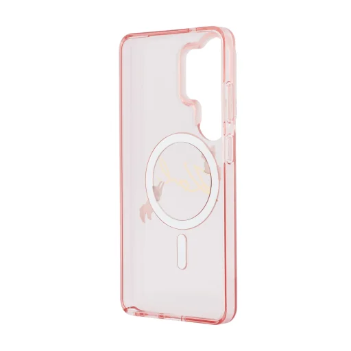  Samsung Galaxy S26 Ultra Rózsaszín Karl Lagerfeld IML Choupette Karl Script Logo Mágneses tok - 6