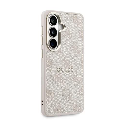  Samsung Galaxy S26 Rózsaszín Guess PU Bőr 4G Arany Keret Mágneses tok - 4